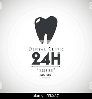 Zahnklinik-Logo Stock Vektor