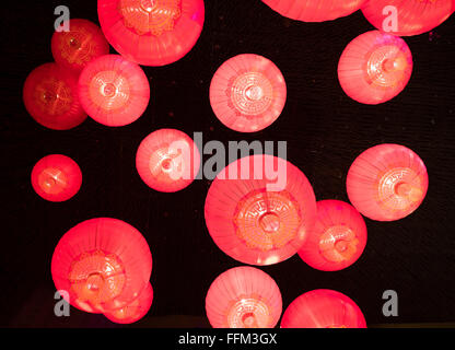 Traditionelle chinesische Lampions Stockfoto