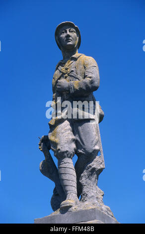 Frankreich, Meuse (55), Verdun, Weltkrieg Soldat Statue Denkmal / / Meuse (55), Verdun, Statue Gedenk de Soldat De La 1ere Stockfoto