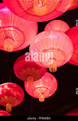 Traditionelle chinesische Lampions Stockfoto