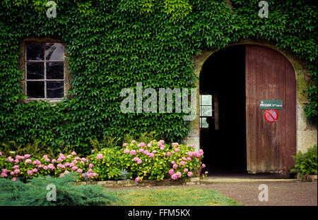 Frankreich, Maas (55), Dorf Beaulieu en Argonne, Weinpresse in alter Abtei Stockfoto