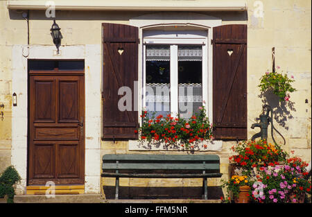 Frankreich, Meuse (55), Dorf von Beaulieu-En-Argonne, altes Haus / / Meuse (55), Dorf de Beaulieu En Argonne, Ancienne Maison Stockfoto