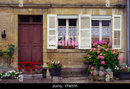 Frankreich, Maas (55), Dorf Beaulieu en Argonne, altes Haus Stockfoto