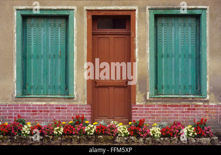 Frankreich, Maas (55), Dorf Beaulieu en Argonne, altes Haus Stockfoto