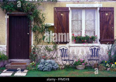Frankreich, Maas (55), Dorf Beaulieu en Argonne, altes Haus Stockfoto
