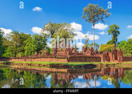 Banteay Srei Tempel, Siem Reap, Kambodscha Stockfoto