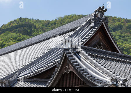 Dach des japanischen Buddhismus Tempel Stockfoto