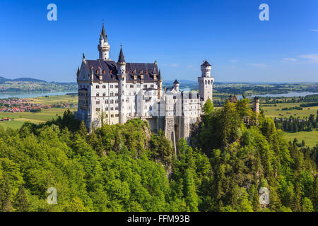 Schloss Neuschwanstein, Füssen, Bayern, Deutschland Stockfoto