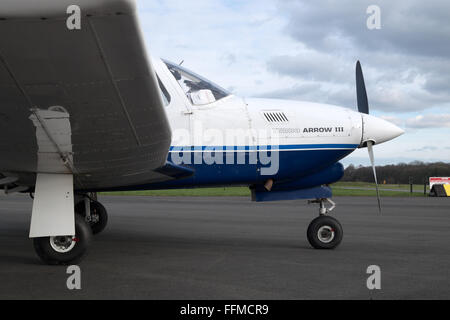 Piper Pa-28RT-201T Turbo Cherokee Arrow III Leichtflugzeug mit einziehbarem Fahrwerk und einem Continental Turbo-Motor Stockfoto