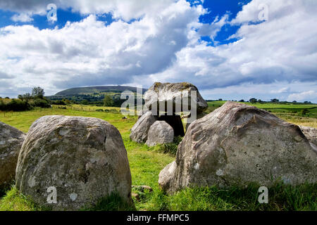 Der Kissing Stone Circle im Carrowmore Megalithic Complex, County Sligo Stockfoto