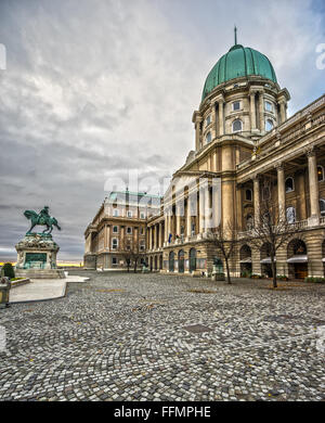 Ansicht der Budaer Burg in Budapest, Ungarn Stockfoto