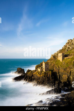 Die Krone-Minen auf Botallack, Cornwall. Stockfoto