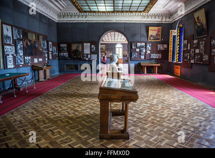 eine der Hallen im Joseph Stalin-Museum in der Stadt Gori, Georgien Stockfoto