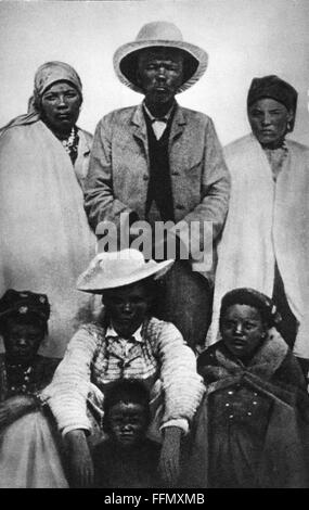 Witbooi, Hendrik, um 1830 - 29.10.1905, Kaptein der Orlam 1888-1905, halbe Länge, um 1900, Stockfoto