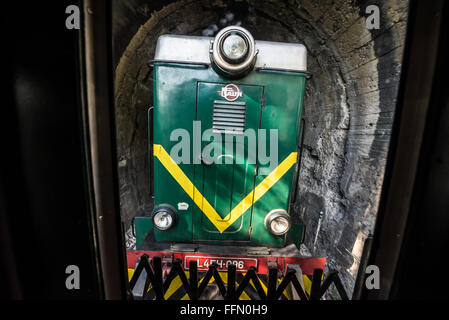 FAUR Diesellok L45H 096 von 1987 Sargan acht Schmalspur-Museumsbahn von Mokra Gora nach Sargan Vitasi, Serbien Stockfoto