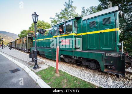 FAUR Diesellok L45H 096 von 1987 Sargan acht Schmalspur-Museumsbahn im Bahnhof Mokra Gora, Serbien Stockfoto