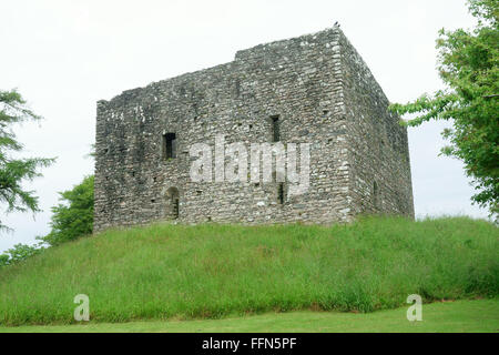 Lydford Schloß, Devon UK ca. 1195 erbaut und ursprünglich als Gefängnis gebaut. Eine Website von historischem Interesse... Stockfoto