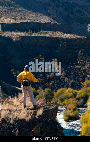 Blick vom Scout Camp Trail, Studie Wildnisgebiet Steelhead fällt Deschutes Wild und Scenic River, Oregon Stockfoto