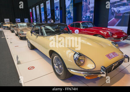 Oldtimer in das Autoworld Auto Museum, Brüssel, Belgien, Europa Stockfoto