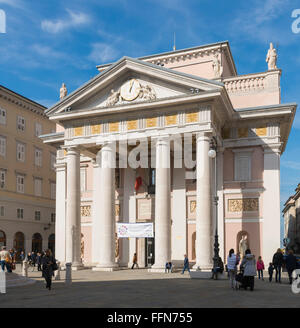 Palazzo della Borsa Vecchia oder alten Börsengebäude in Triest, Italien, Europa Stockfoto