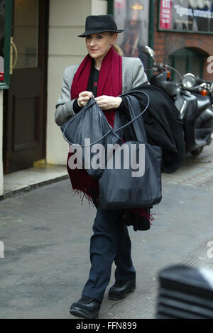 Anita Dobson London Covent Garden (Kredit Bild © Jack Ludlam) Stockfoto