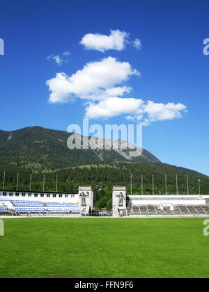 Geographie/Reisen, Deutschland, Bayern, Garmisch-Partenkirchen, Ski Jump Stadium,, Additional-Rights - Clearance-Info - Not-Available Stockfoto