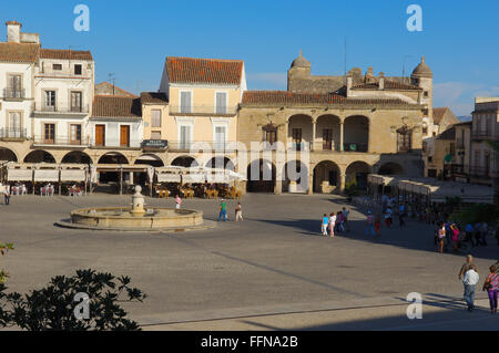 Plaza Mayor (Hauptplatz), Trujillo, Cáceres Provinz Extremadura, Spanien, Europa. Stockfoto
