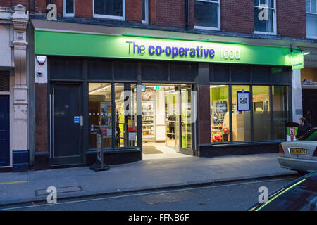 Eine kooperative Supermarkt Store in London Stockfoto