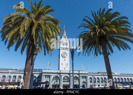 Ferry Terminal Building in San Francisco, Kalifornien, USA Stockfoto