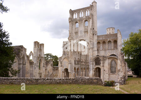 Abtei von Jumieges in der Normandie Stockfoto