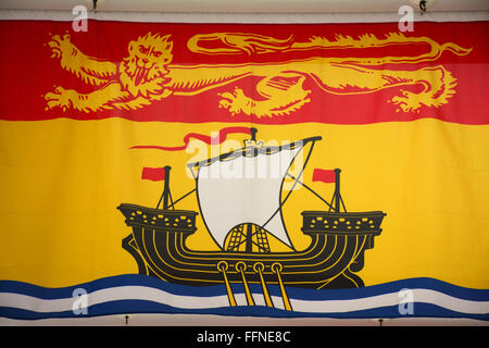 Flagge von New Brunswick, Kanada Stockfoto