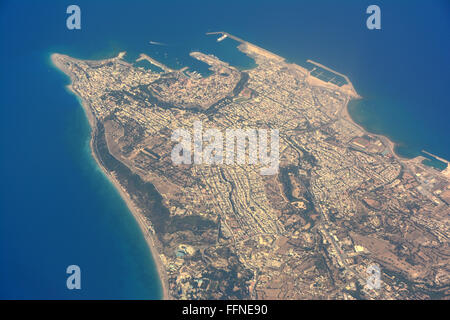 Rhodos, griechische Insel, Luftbild Stockfoto