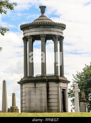 Grab, Nekropole, Friedhof der viktorianischen Elite, Glasgow, Schottland Stockfoto