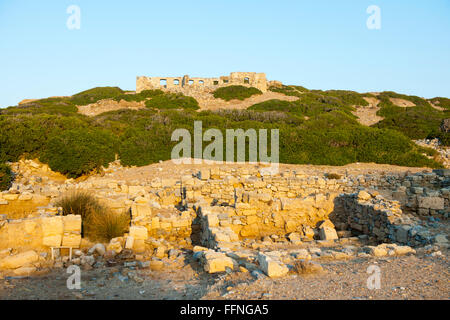 Griechenland, Kreta, Sitia, Ausgrabung von Itanos Bei Vai Stockfoto