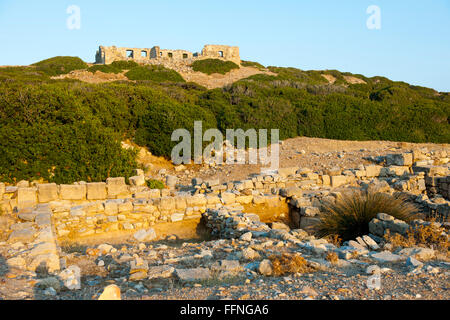 Griechenland, Kreta, Sitia, Ausgrabung von Itanos Bei Vai Stockfoto