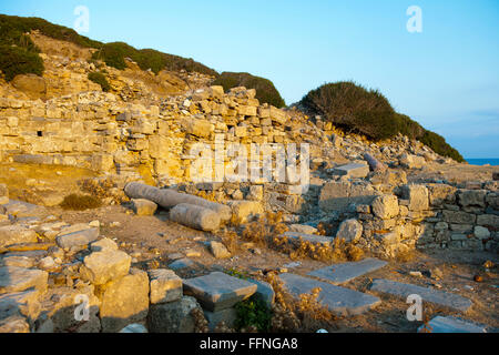 Griechenland, Kreta, Sitia, Ausgrabung von Itanos Bei Vai Stockfoto