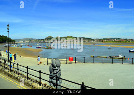 Hafen von Conwy in Nordwales Stockfoto