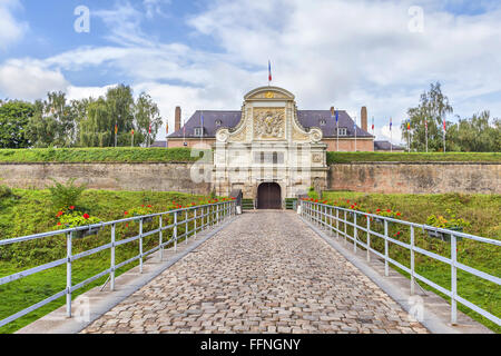 Eingang zur Zitadelle Vauban (17. Jahrhundert), Lille, Frankreich Stockfoto