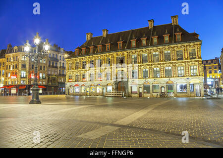 Alte Börse, die Gebäude im Zentrum von Lille, Frankreich Stockfoto