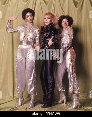 BELLE EPOQUE Französisch vocal pop Trio etwa 1978 mit Evelyn Lenton in schwarz Stockfoto