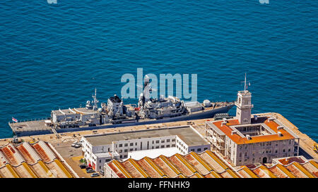 Königliche Marine Fregatte HMS Richmond Kronkolonie Gibraltar Stockfoto