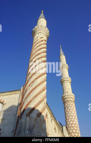 Minarette der Uc Serefeli Moschee in Edirne, Türkei Stockfoto