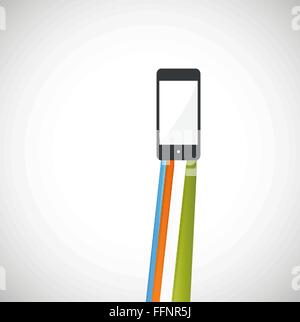 Smartphone-Vektor-illustration Stock Vektor
