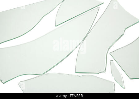 Glasscherben Stücke Stockfoto