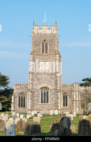 St. Johannes Kirche, Loddon, Norfolk Stockfoto