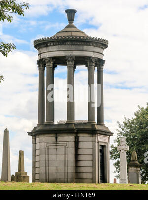 Grab, Nekropole, Friedhof der viktorianischen Elite, Glasgow, Schottland Stockfoto