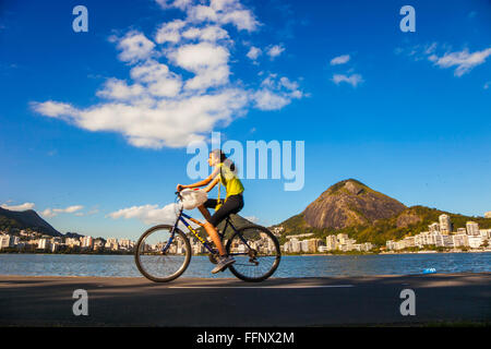 Rodrigo de Freitas-Lagune. Rio De Janeiro. Brazilien Stockfoto