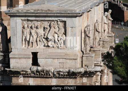 Der Bogen des Konstantin in Rom, Italien; Arco Di Constantino, Roma Stockfoto