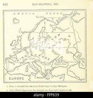 54 des ' A neue Geographie auf die vergleichende Methode. Mit Karten und Diagramme Stockfoto