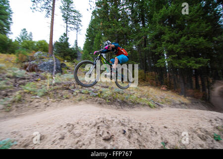 Rudy Rudolph Berg Bike Krug Mountain Ranch Routen Luft beim Stockfoto